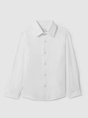 Reiss | 9-13 yrs Slim-Fit Cotton Shirt in White