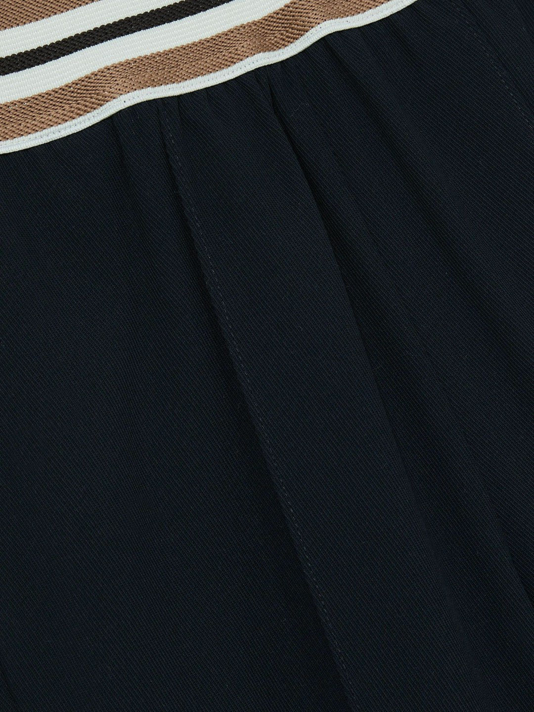 Reiss | 13-14 yrs Stripe-Waistband Wide-Leg Trousers in Navy