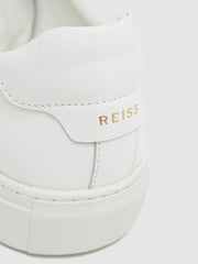 Reiss | Leather Low-Top Trainers in White