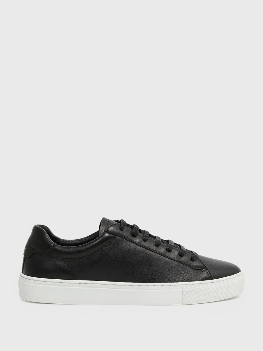 Reiss | Leather Low-Top Trainers in Black
