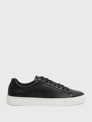 Reiss | Leather Low-Top Trainers in Black