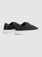 Reiss | Leather Low-Top Trainers in Black