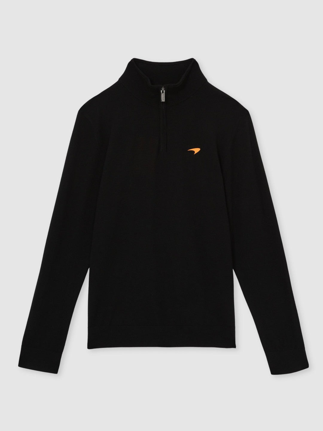 Reiss | McLaren F1 Team Merino Half-Zip Jumper in Black