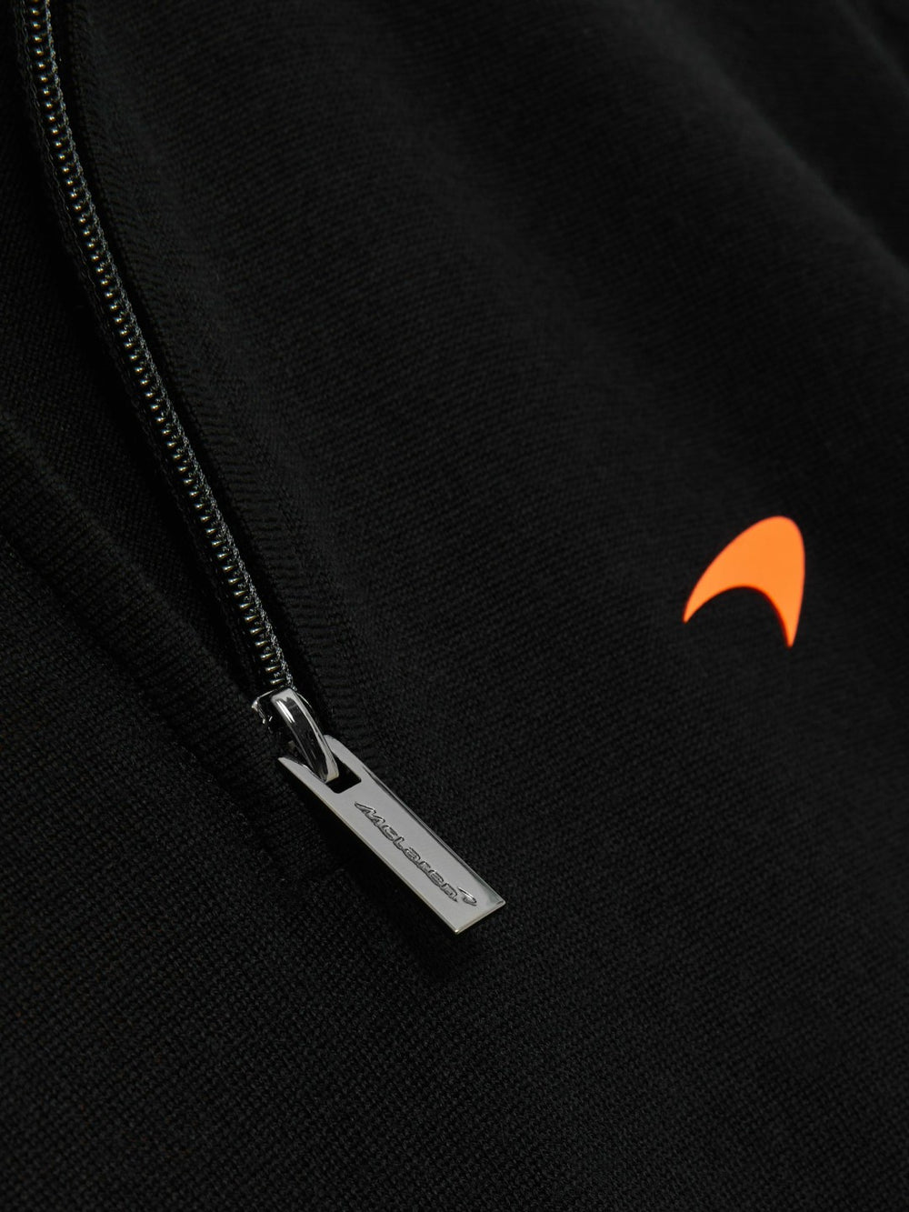 Reiss | McLaren F1 Team Merino Half-Zip Jumper in Black