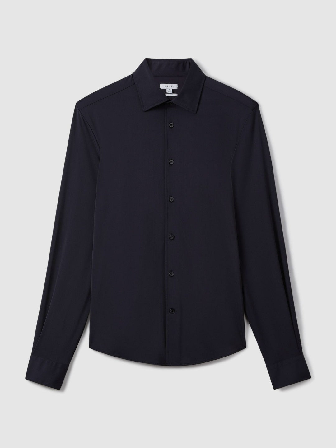 Reiss | Long-Sleeve Travel Shirt in Navy