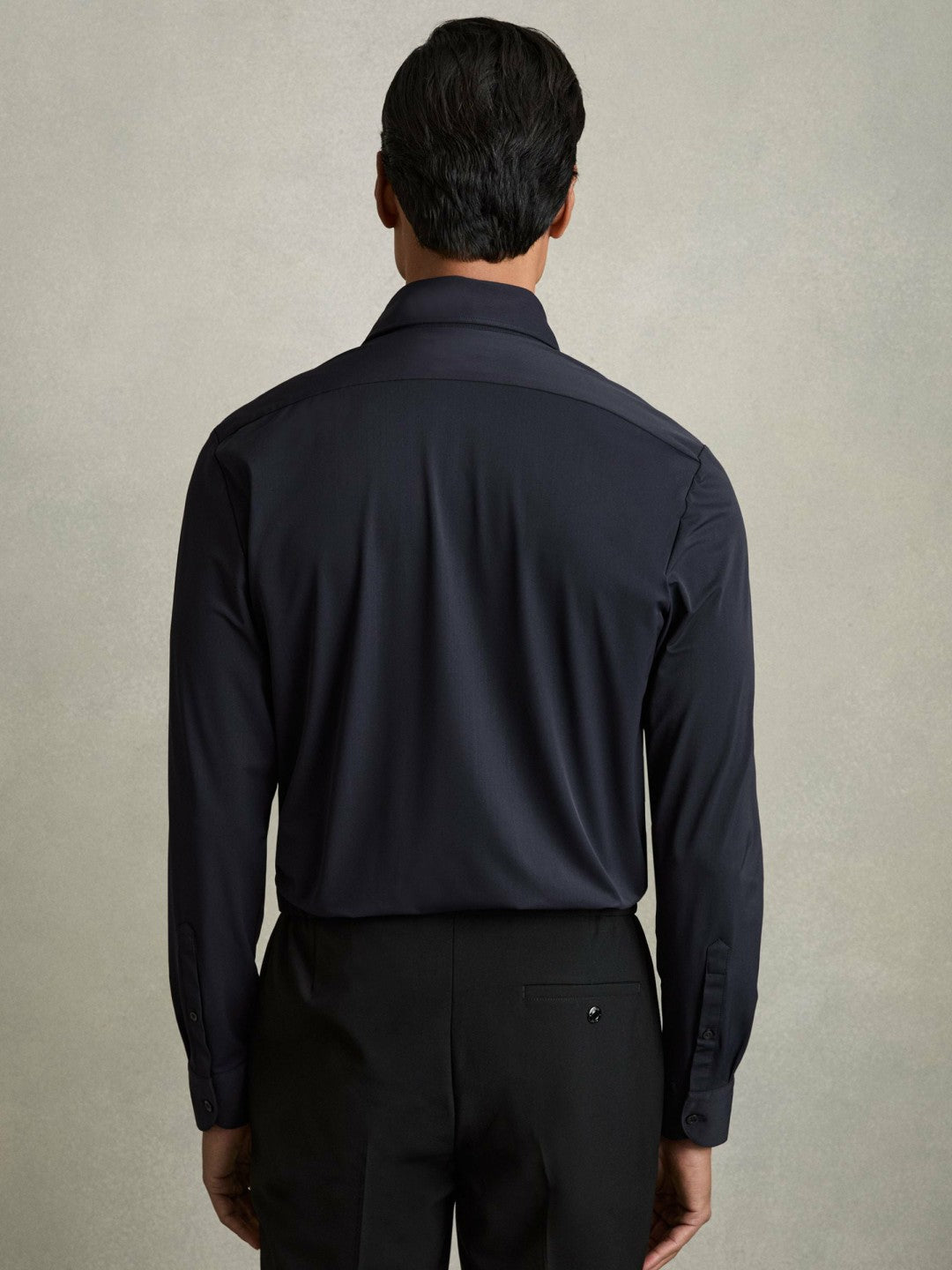 Reiss | Long-Sleeve Travel Shirt in Navy