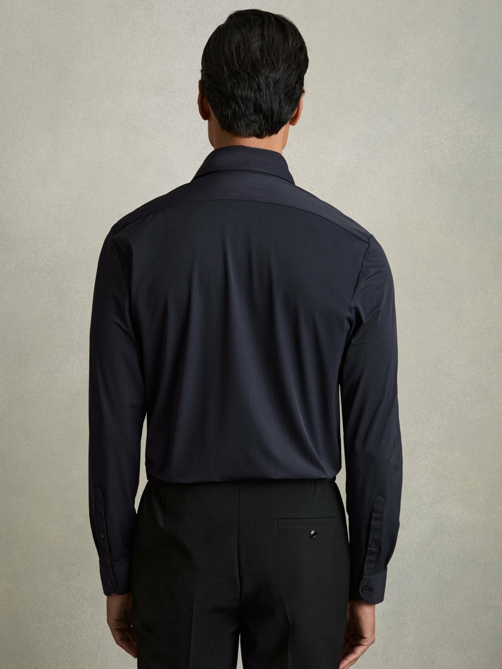 Reiss | Long-Sleeve Travel Shirt in Navy