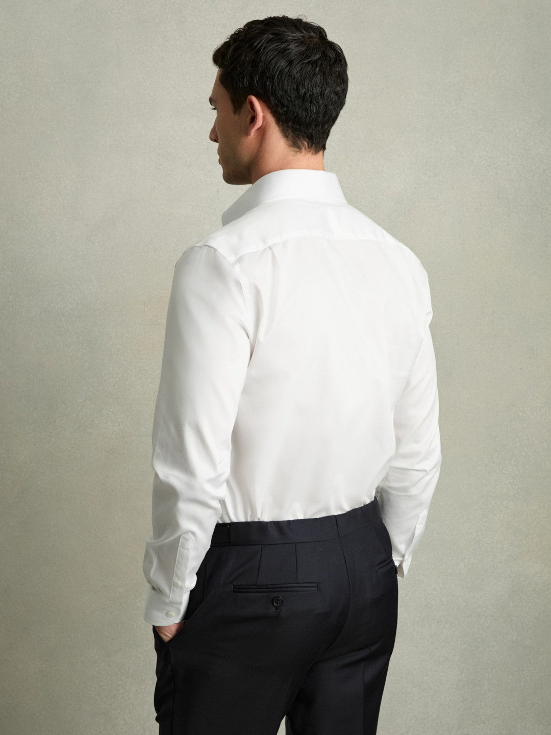 Reiss | Regular-Fit Cotton Pin-Collar Shirt in White