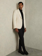 Reiss | Regular Fit Slim-Fit Cotton Double-Cuff Shirt in Black