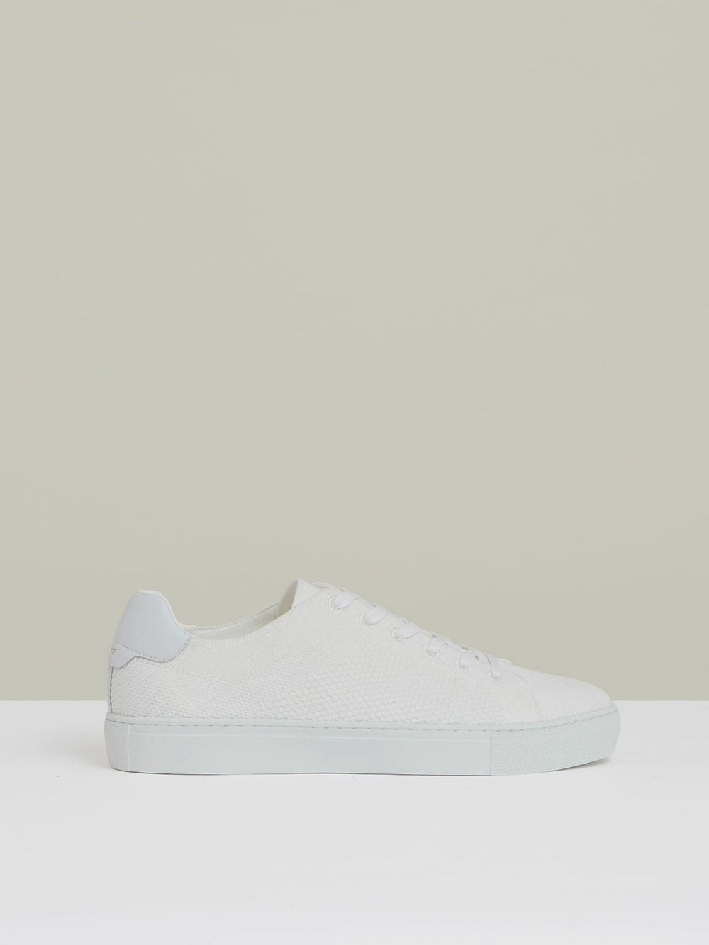 Reiss | Knitted Low-Top Trainers in White