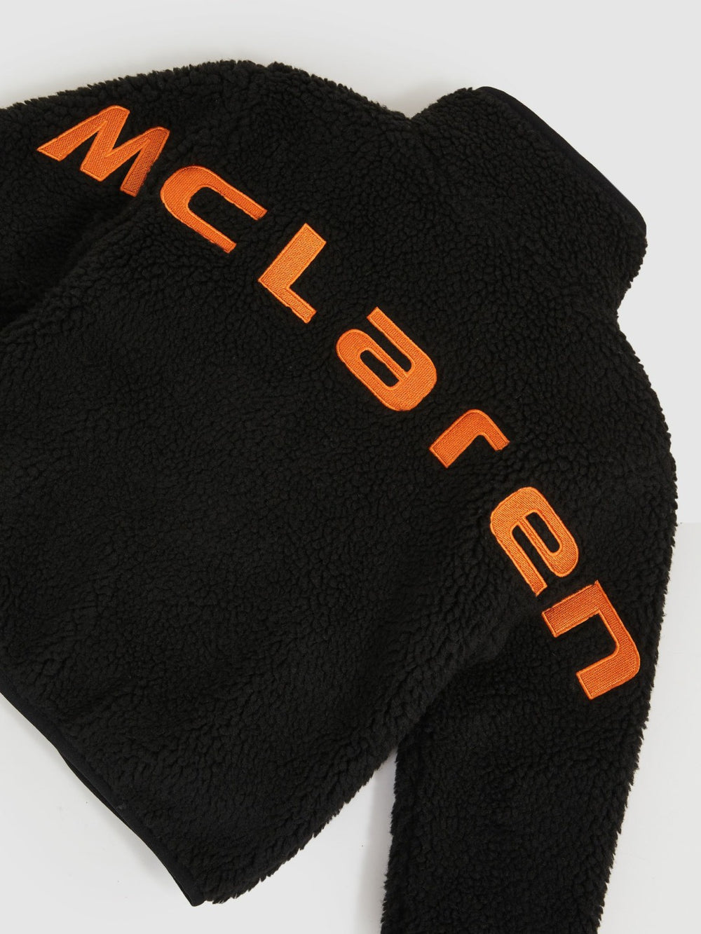 Reiss | 13-14 yrs Unisex Fit McLaren F1 Team Embroidered Fleece Jacket in Black