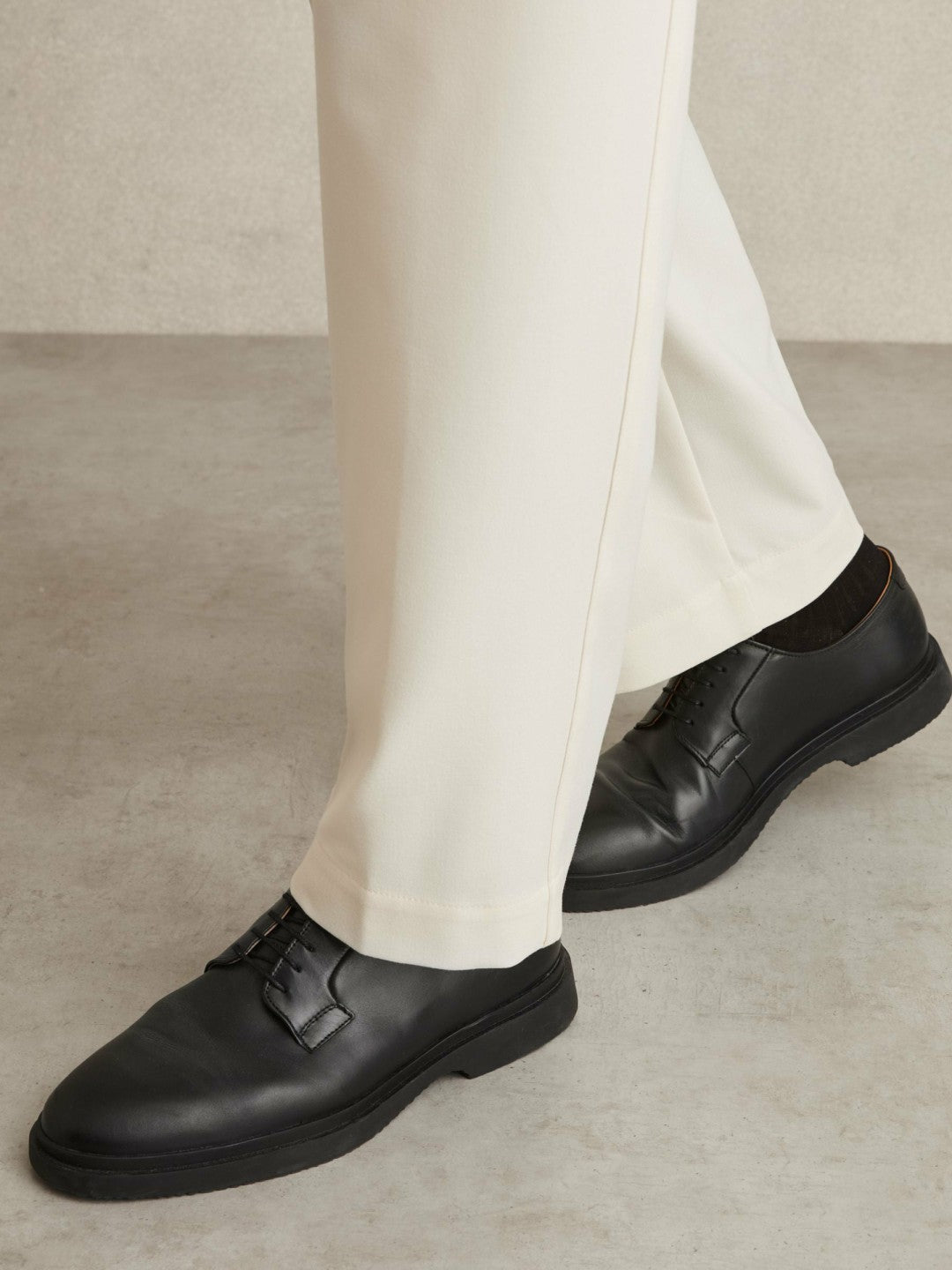 Reiss | Leather Lace-Up Derby Shoes in Black