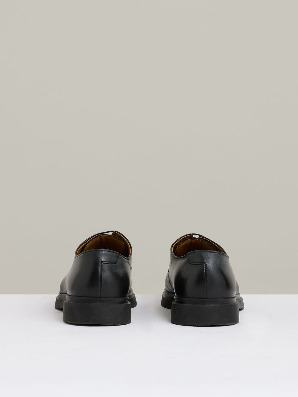 Reiss | Leather Lace-Up Derby Shoes in Black