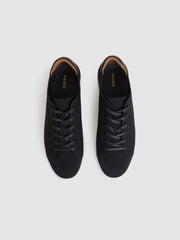 Reiss | Knitted Low-Top Trainers in Navy