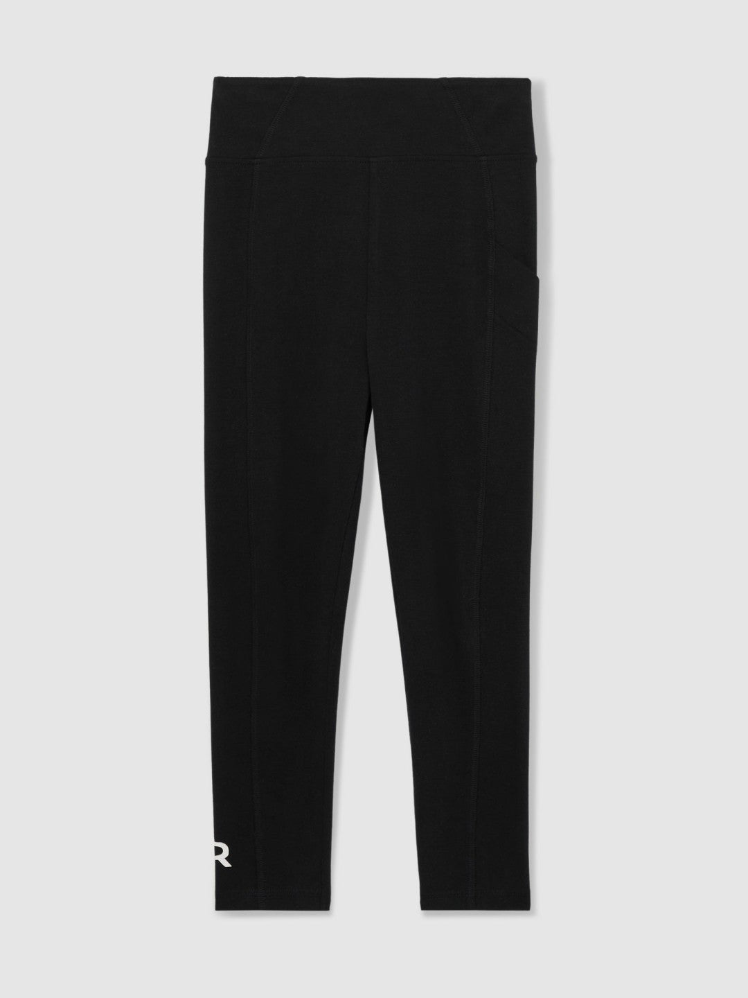 Reiss | 9-14 yrs Stretch Logo Print Leggings in Black