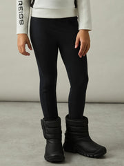 Reiss | 4-9 yrs Stretch Logo Print Leggings in Black