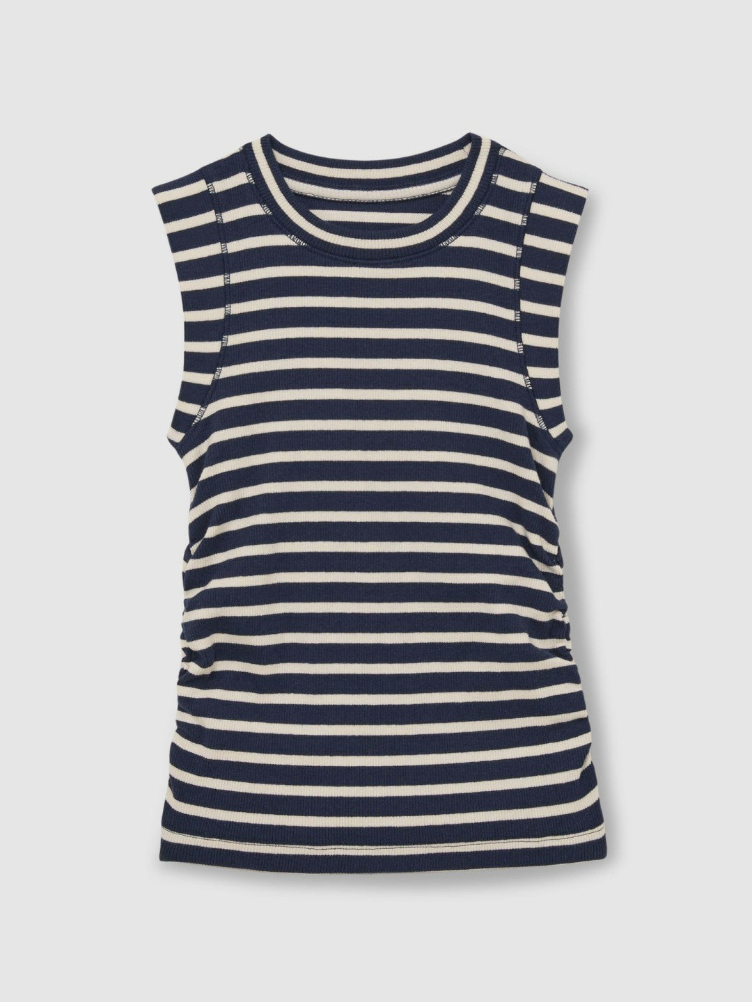 Reiss | 9-13 yrs Ruched Vest Top in Navy/White