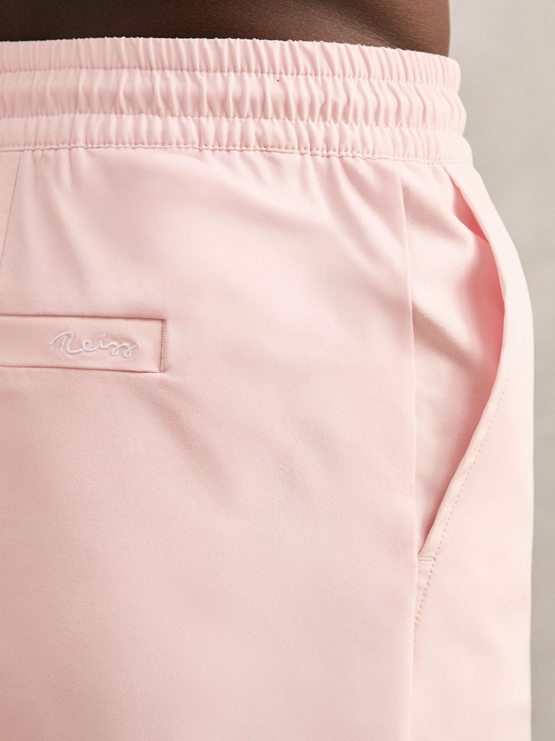Reiss | Drawstring Swim Shorts in Pink