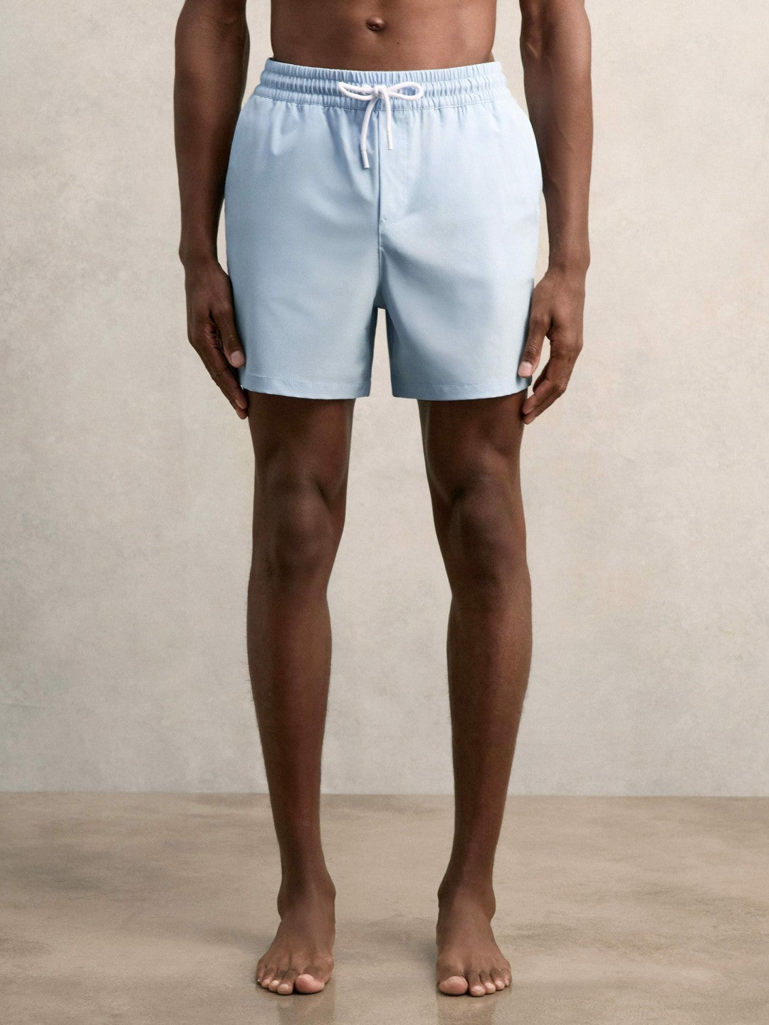 Reiss | Drawstring Swim Shorts in Soft Blue