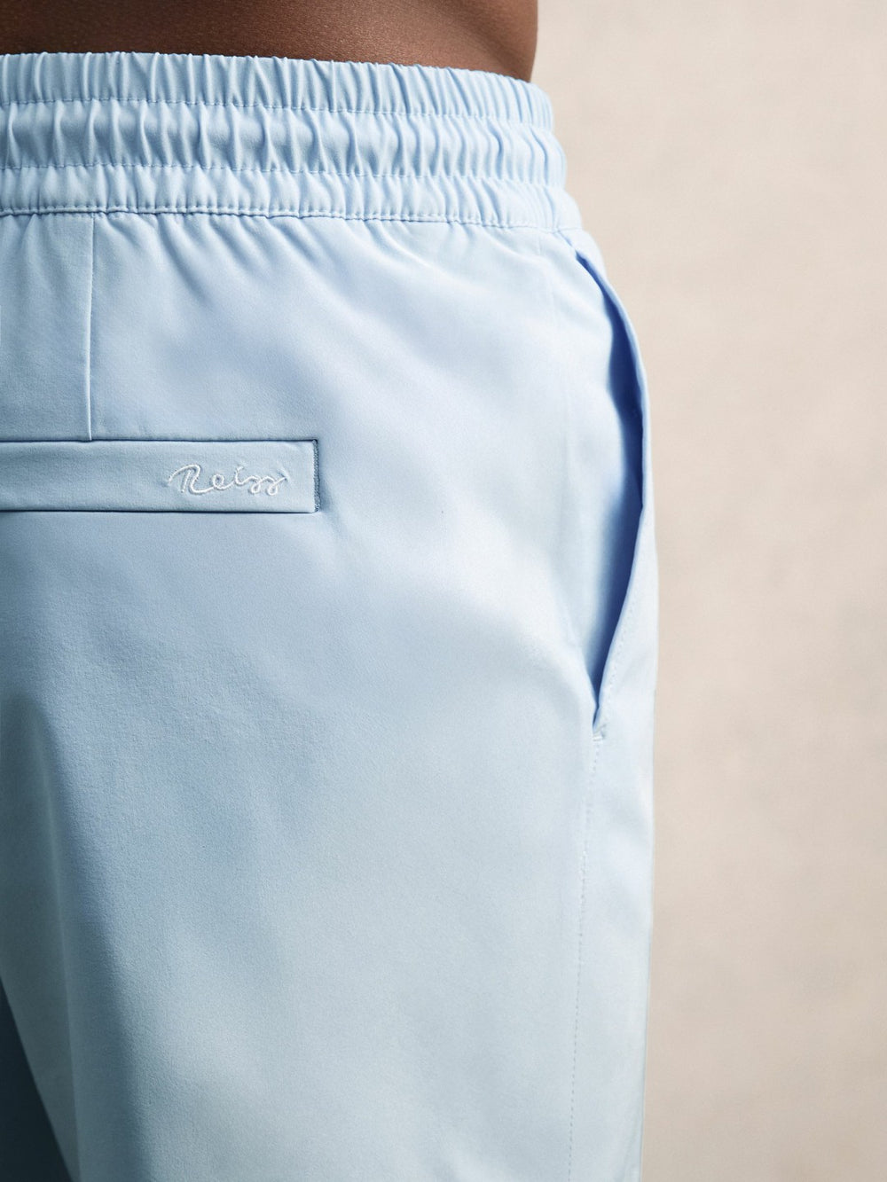 Reiss | Drawstring Swim Shorts in Soft Blue