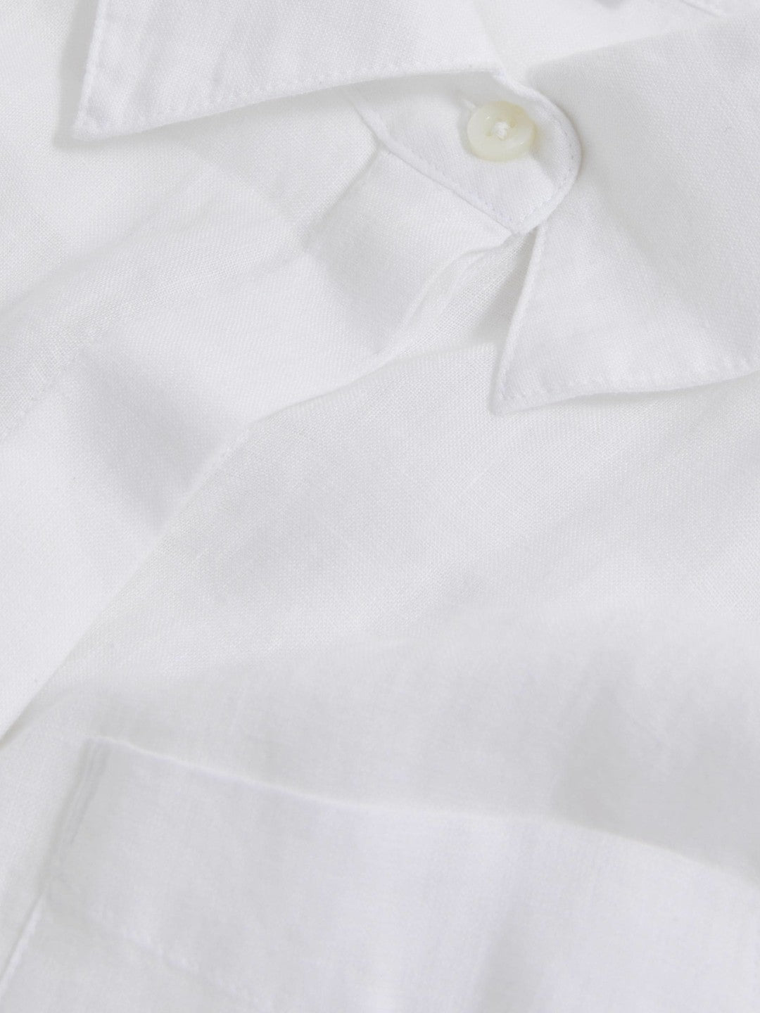Reiss | Linen Button-Through Shirt in White