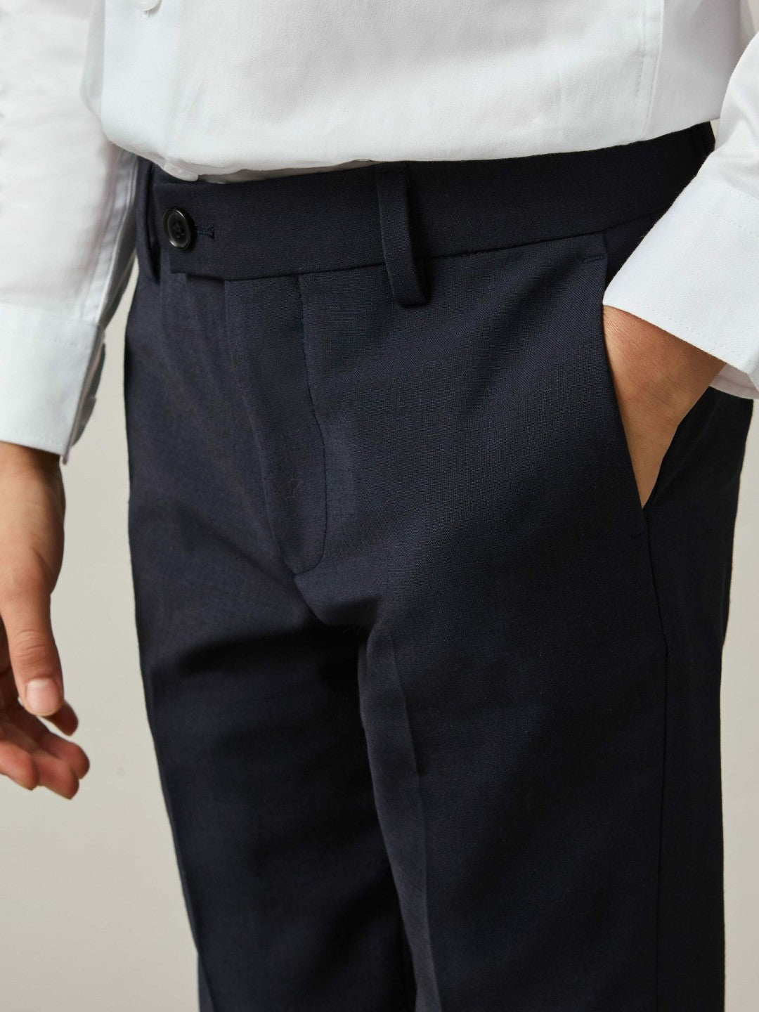 Reiss | 3-9 yrs Wool-Blend Suit Trousers in Navy
