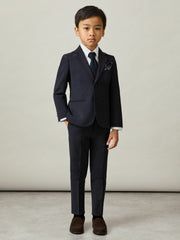 Reiss | 3-9 yrs Wool-Blend Suit Trousers in Navy