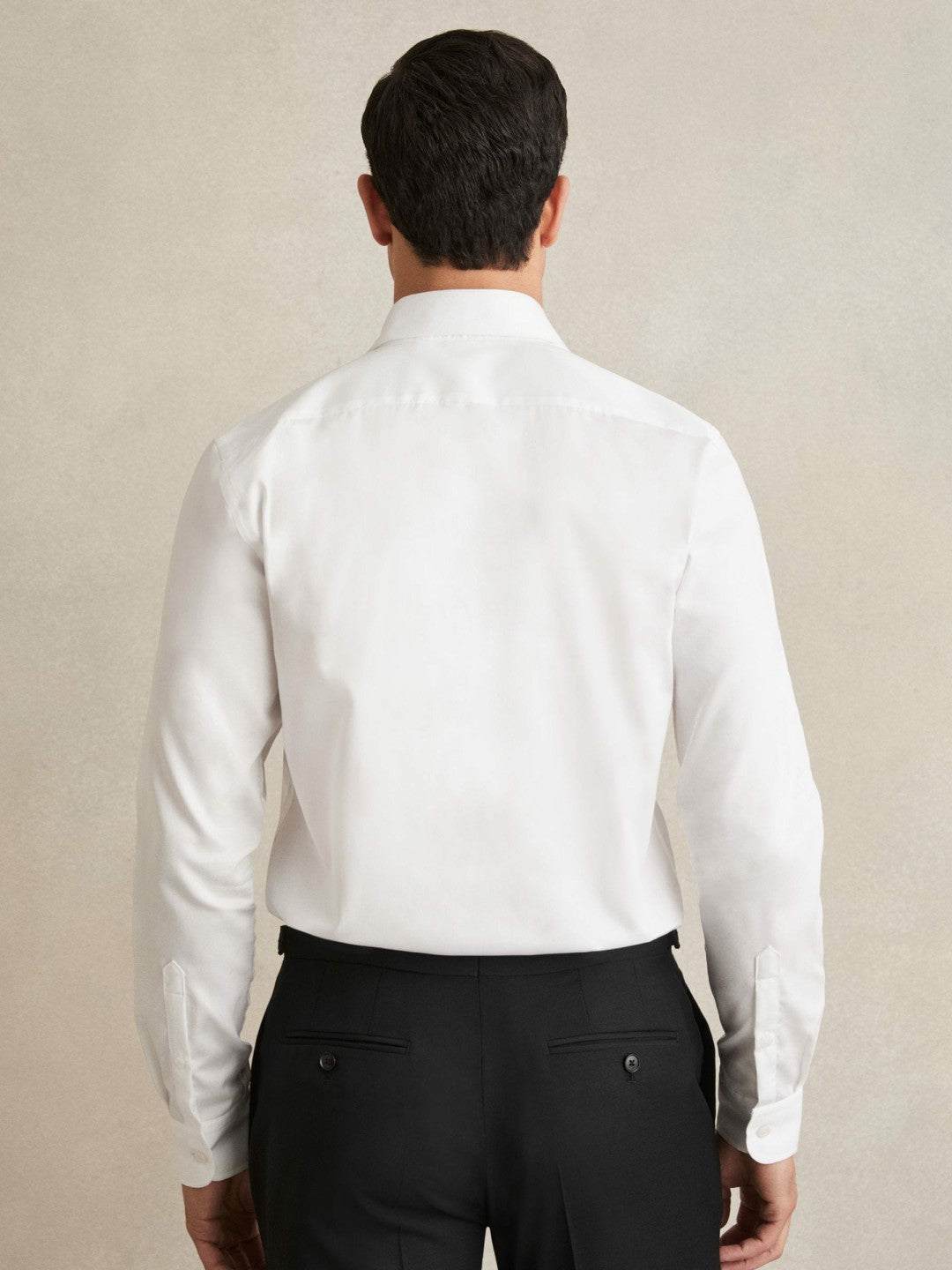 Reiss | Regular Fit Cotton Sateen Shirt in White