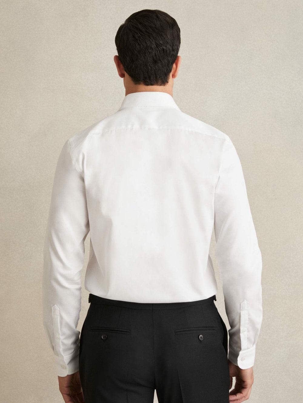 Reiss | Regular Fit Cotton Sateen Shirt in White
