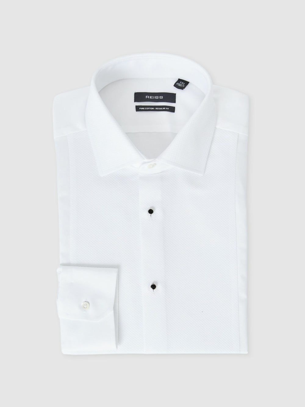 Reiss | Regular Fit Cotton Dinner Shirt in White