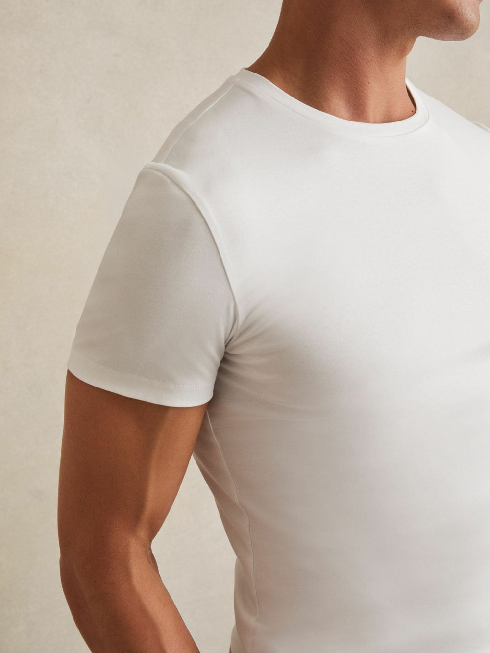 Reiss | Cotton Sports-Fit T-Shirt in White