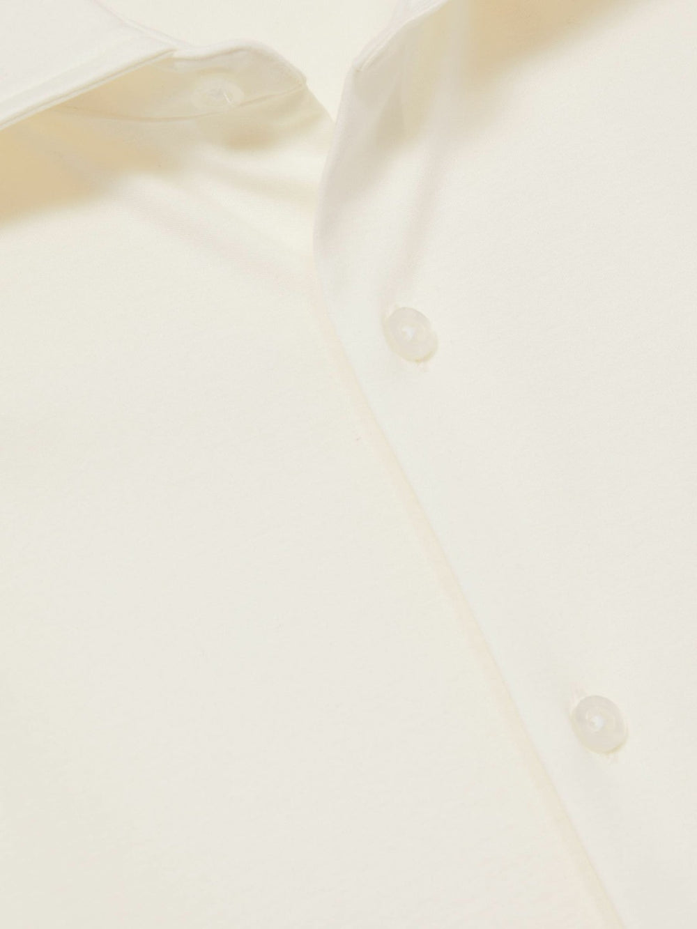 Reiss | Cotton-Jersey Button-Through Shirt in Ecru