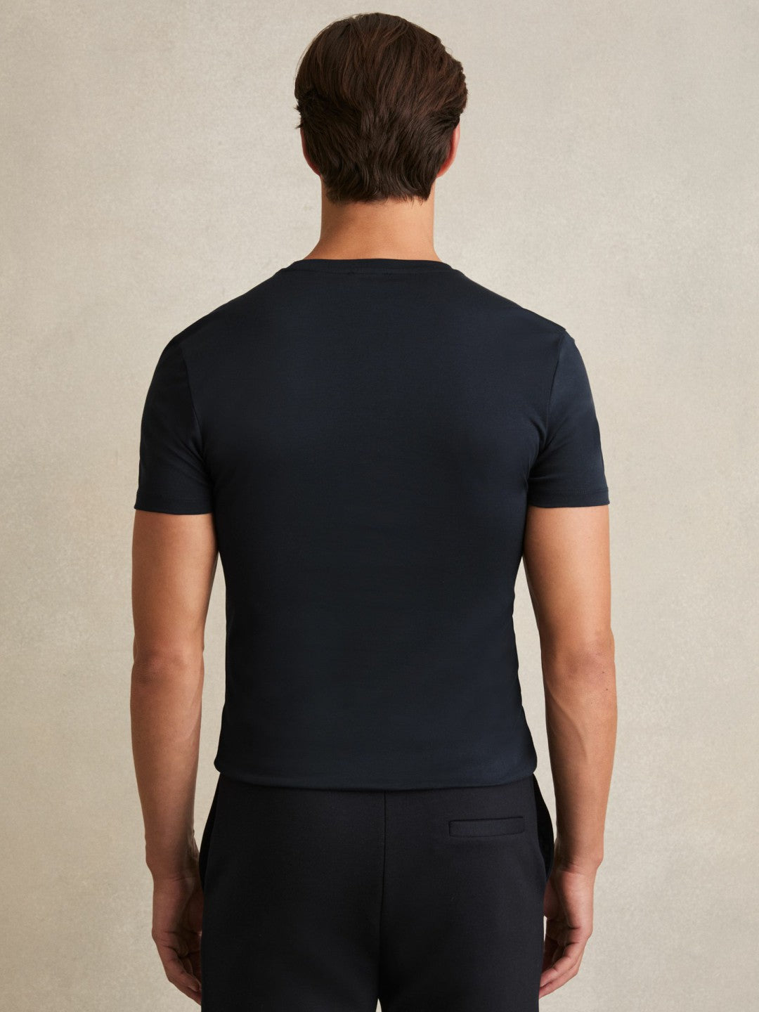 Reiss | Cotton Sports-Fit T-Shirt in Navy