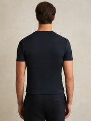Reiss | Cotton Sports-Fit T-Shirt in Navy