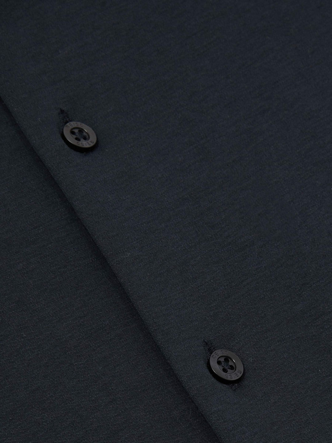 Reiss | Cotton-Jersey Button-Through Shirt in Navy