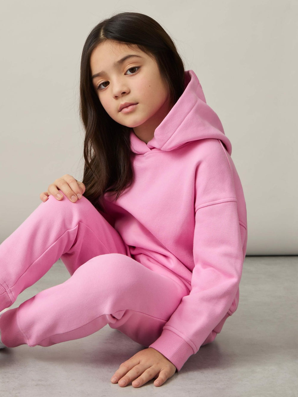 Reiss | 4-9 yrs Cotton-Blend Hoodie And Joggers Set in Bright Pink
