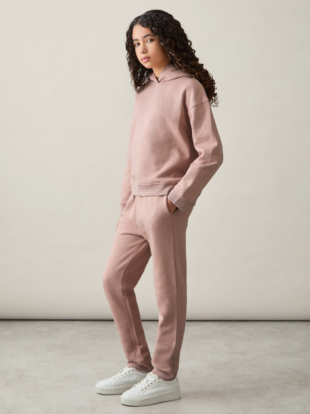 Reiss | 9-13 yrs Cotton-Blend Hoodie And Joggers Set in Mink