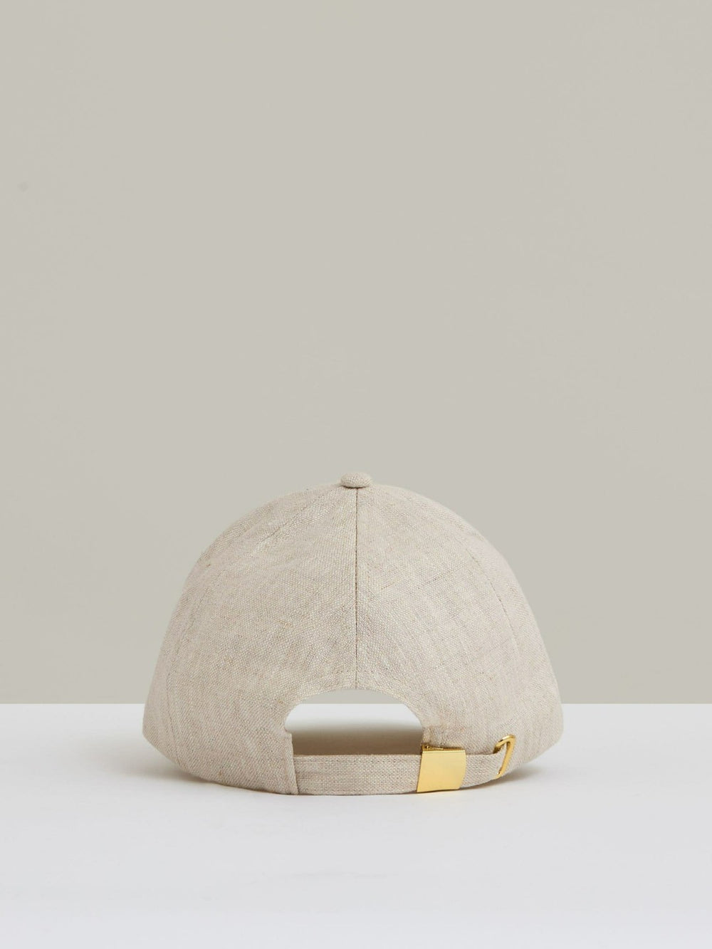 Reiss | Linen Logo Baseball Cap in Neutral