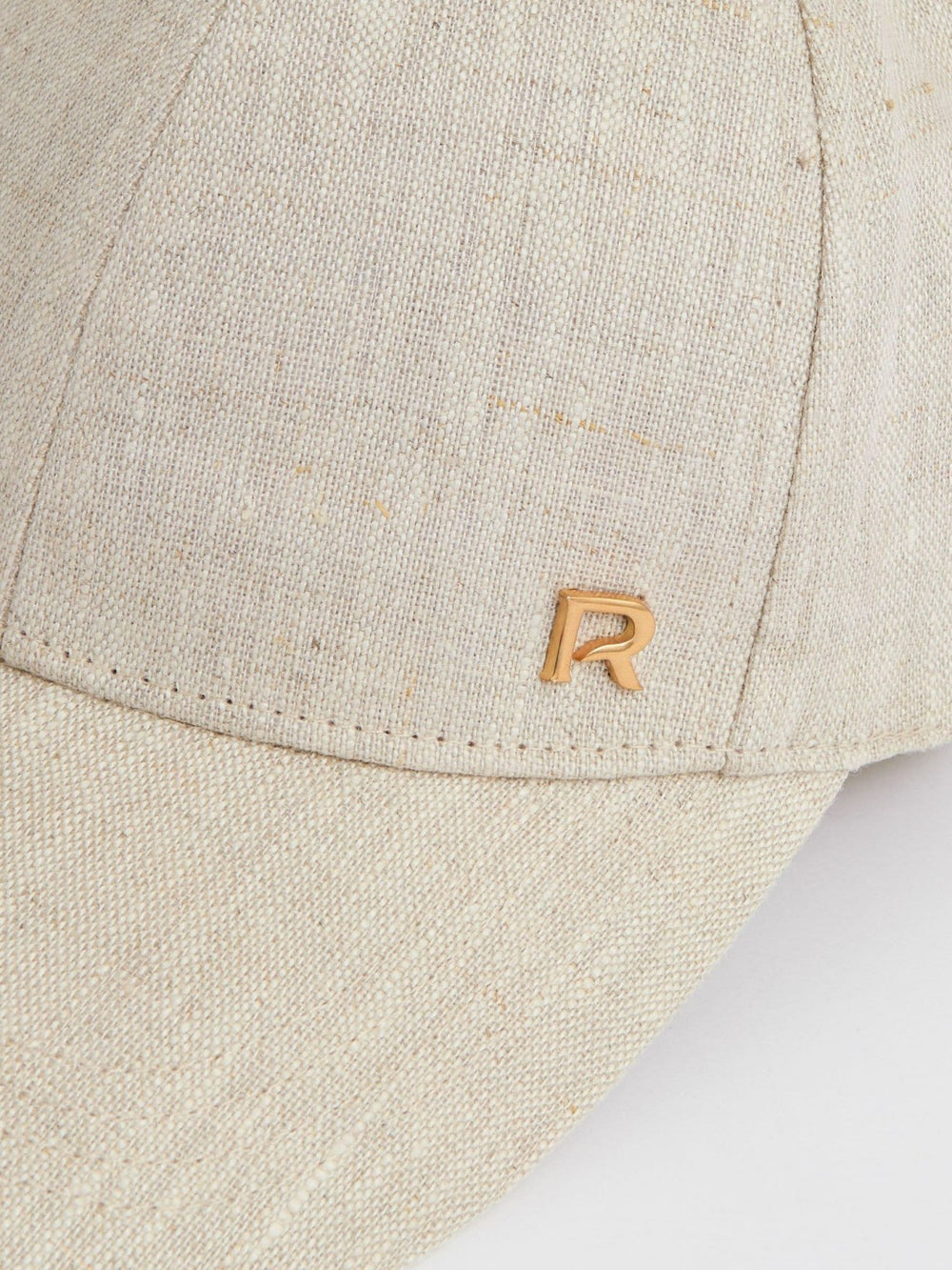 Reiss | Linen Logo Baseball Cap in Neutral