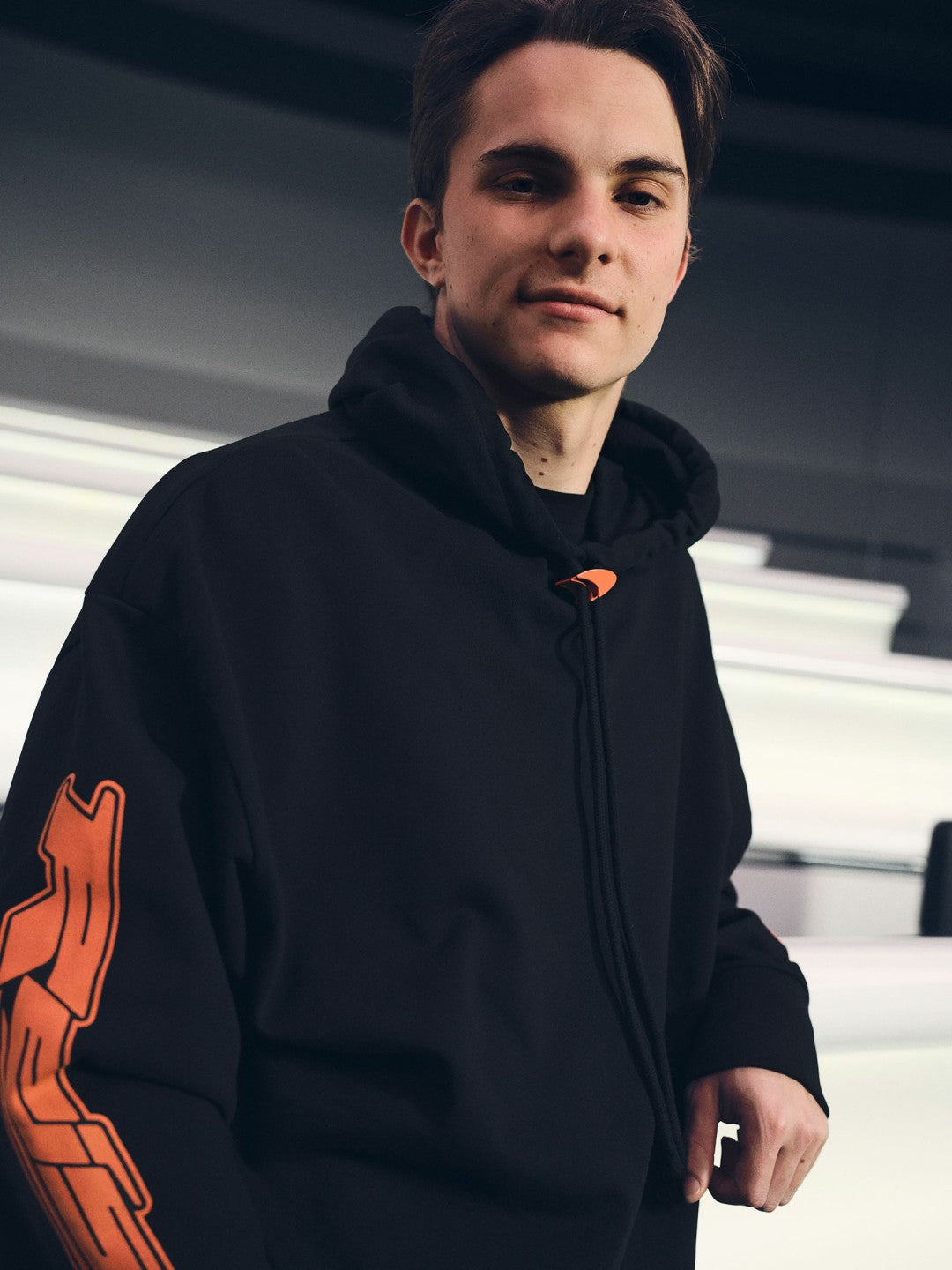 Reiss | McLaren F1 Team Oversize Toggle Hoodie Unisex Fit in Black