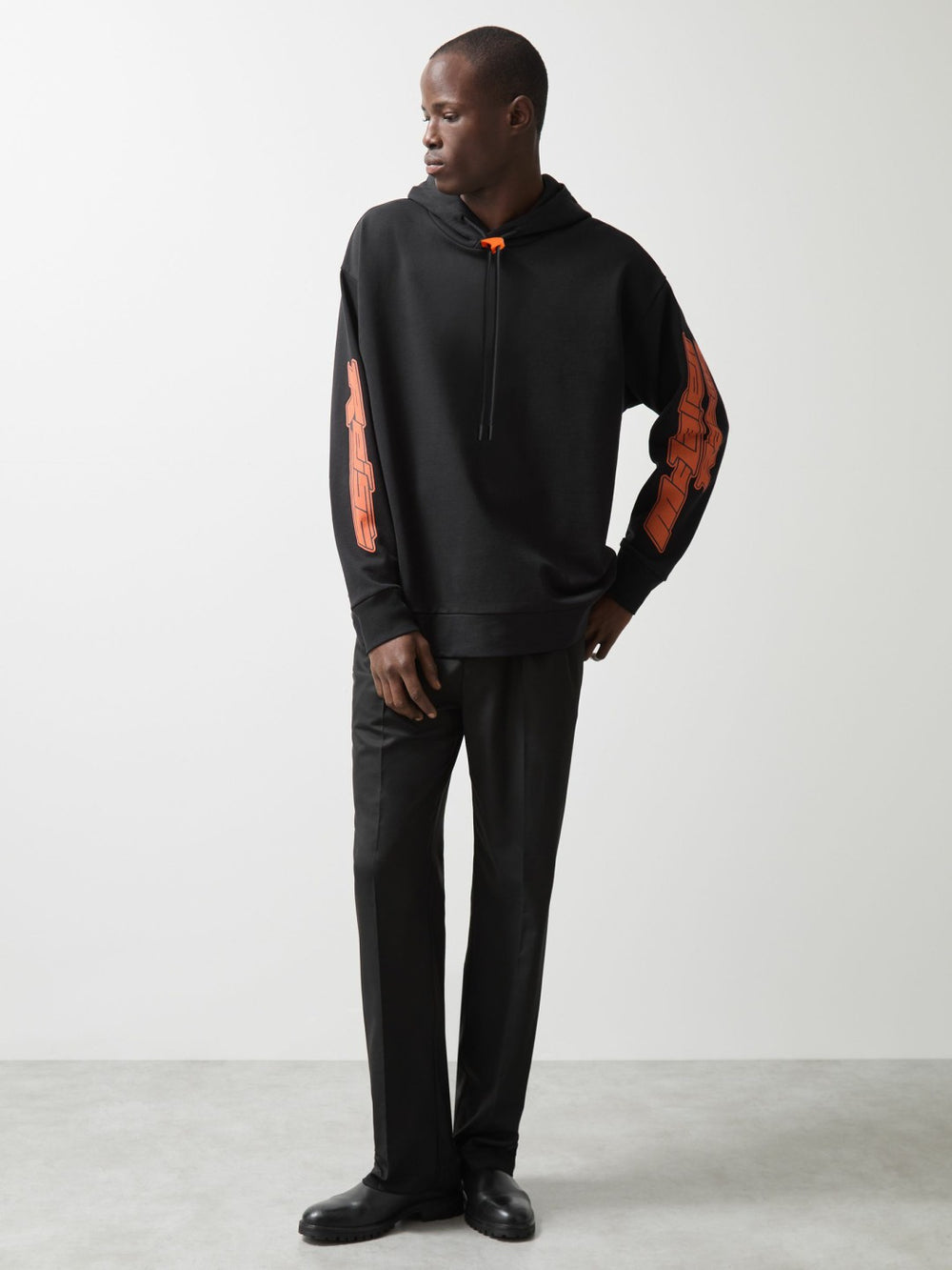 Reiss | McLaren F1 Team Oversize Toggle Hoodie Unisex Fit in Black