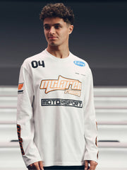 Reiss | McLaren F1 Team Cotton Logo T-Shirt Unisex Fit in White
