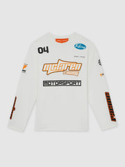 Reiss | McLaren F1 Team Cotton Logo T-Shirt Unisex Fit in White