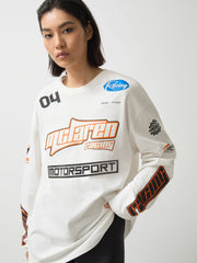 Reiss | McLaren F1 Team Cotton Logo T-Shirt Unisex Fit in White