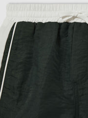 Reiss | 9-13 yrs Colour-Block Piped Swim Shorts in Green/White