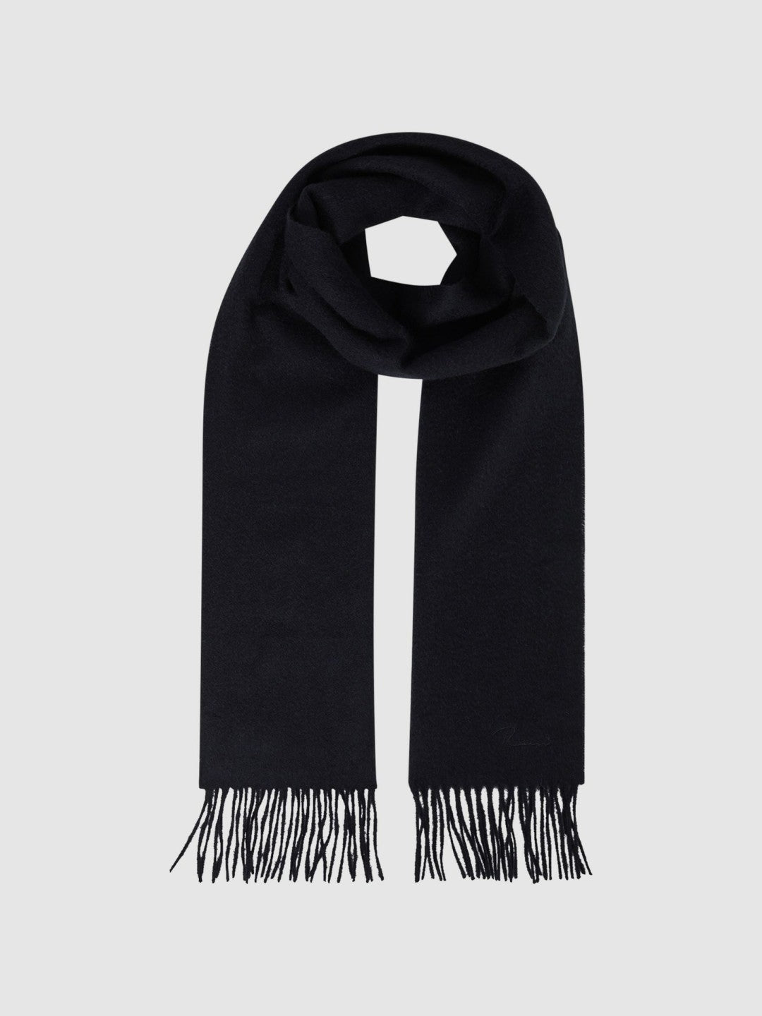 Reiss | Wool and Cashmere Scarf in Navy