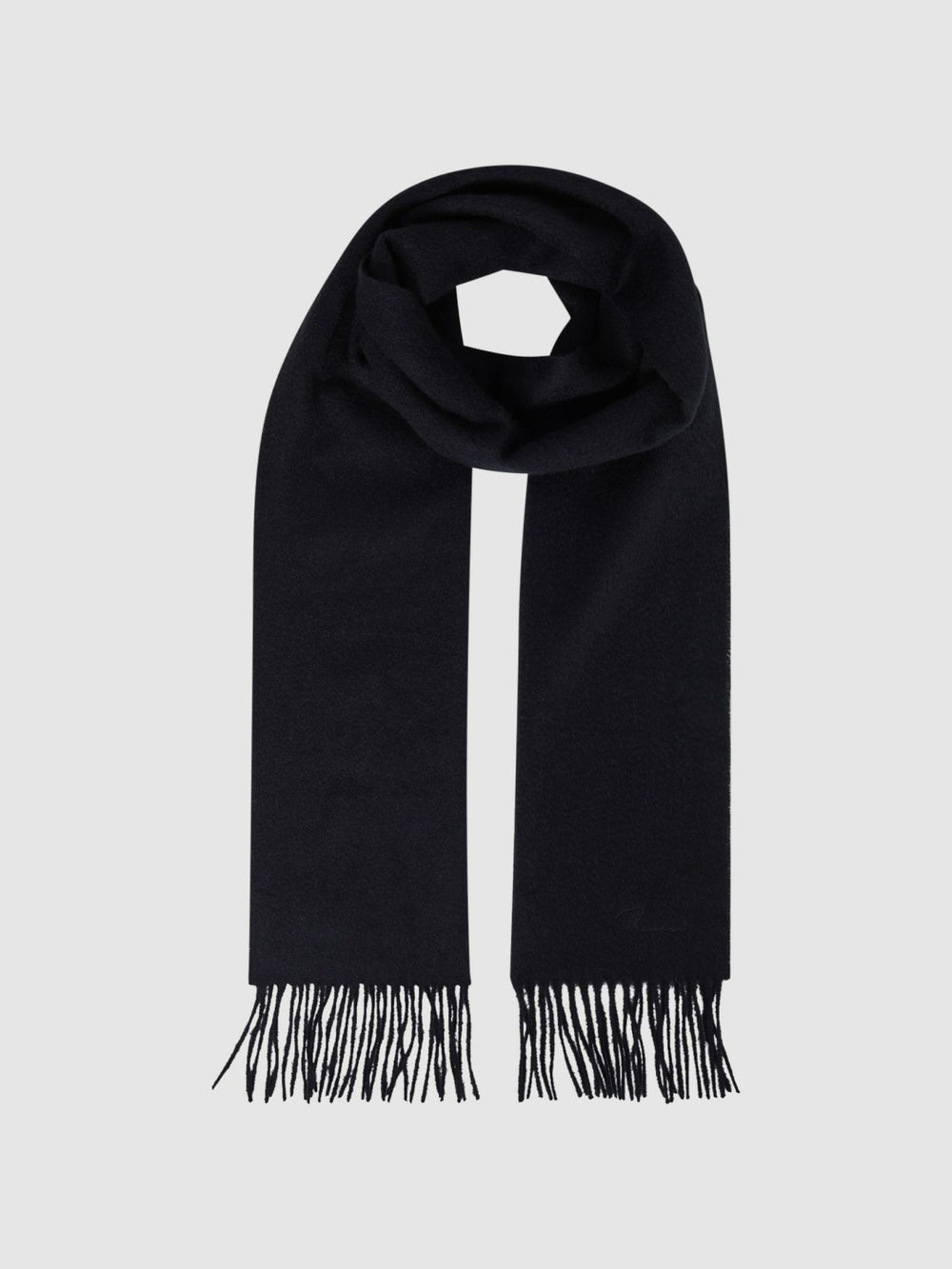 Reiss | Wool and Cashmere Scarf in Navy