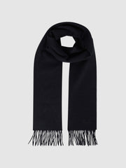 Reiss | Wool and Cashmere Scarf in Navy