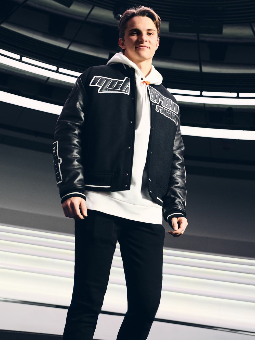 Reiss | McLaren F1 Team Bomber Jacket in Black