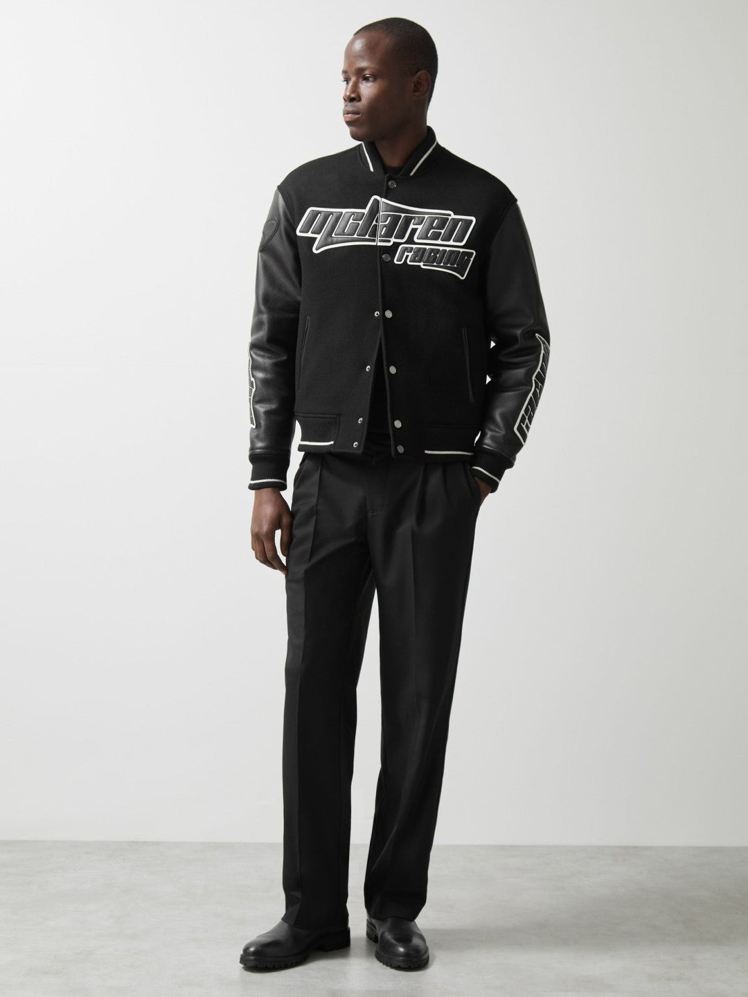 Reiss | McLaren F1 Team Bomber Jacket in Black